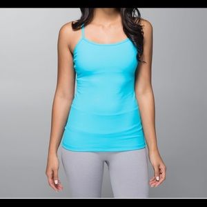 Lululemon Power Y Size 10 Tank Top Light Blue